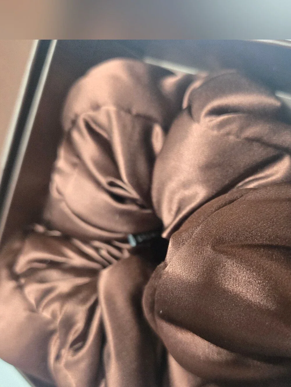 Drowsy Silk Padded Scrunchie in Cocoa Glow